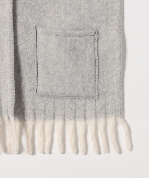 quaranciel(カランシエル)の「quaranciel: マルチ ウェイ ポケット ストール 25FW(ストール/ショール・レディース・ベージュ/ライトグレー・ONE SIZE)」の17枚目の写真