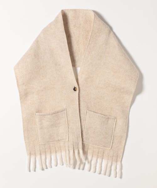 quaranciel(カランシエル)の「quaranciel: マルチ ウェイ ポケット ストール 25FW(ストール/ショール・レディース・ベージュ/ライトグレー・ONE SIZE)」の19枚目の写真