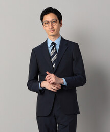 COMME CA MEN(コムサメン)の【セットアップ対応】尾州産 ポリエステルストレッチ ドビー ジャケット(スーツジャケット)