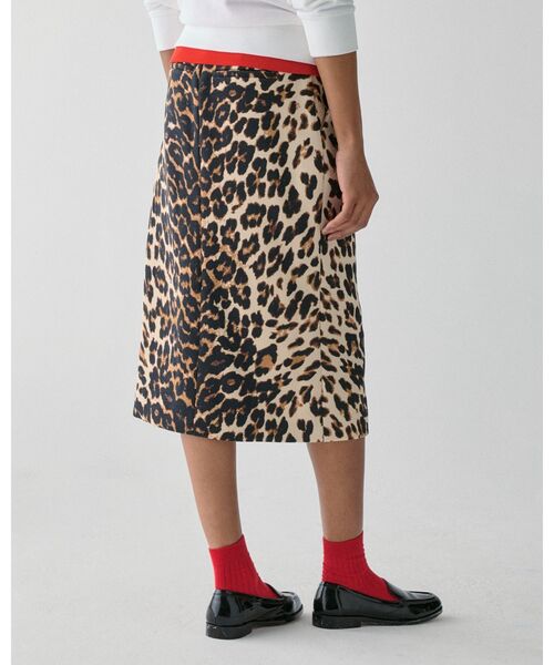 kate spade new york（ケイトスペード ニューヨーク）の「レオパード ミディ スカート（スカート・レディース・ピンク・0/2/4）」の5枚目の写真