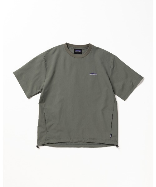 THOUSAND MILE（サウザンドマイル）の「[M's]SHORT SLEEVE DRAWCOAD T-SHIRT HIGH AIR PERMEABILITY/ショートスリーブドローコードTシャツ（Tシャツ/カットソー・メンズ・ブラック/グレイッシュベージュ/ブルー/セージグリーン・S/XL/L/M/XS）」の20枚目の写真