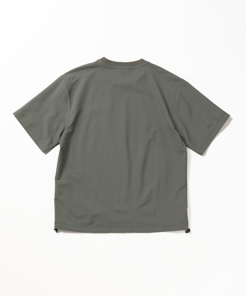 THOUSAND MILE（サウザンドマイル）の「[M's]SHORT SLEEVE DRAWCOAD T-SHIRT HIGH AIR PERMEABILITY/ショートスリーブドローコードTシャツ（Tシャツ/カットソー・メンズ・ブラック/グレイッシュベージュ/ブルー/セージグリーン・S/XL/L/M/XS）」の16枚目の写真