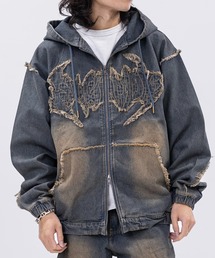 JOHN'S CLOSET（ジョンズクローゼット）の「【13】トライバルフリンジデニム フルジップパーカー（その他アウター）」