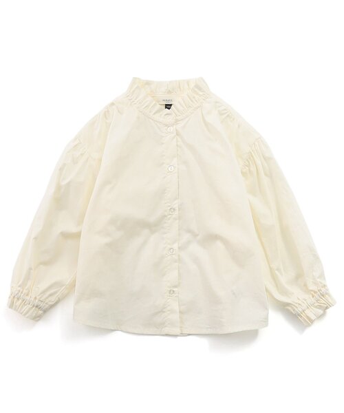 Seraph(セラフ)の「シンプルブラウス(シャツ/ブラウス・キッズ・ベージュ/オフホワイト/サックスブルー・80/90/100/110/120/130/140)」の2枚目の写真