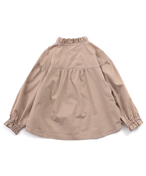 Seraph(セラフ)の「シンプルブラウス(シャツ/ブラウス・キッズ・ベージュ/オフホワイト/サックスブルー・80/90/100/110/120/130/140)」の5枚目の写真