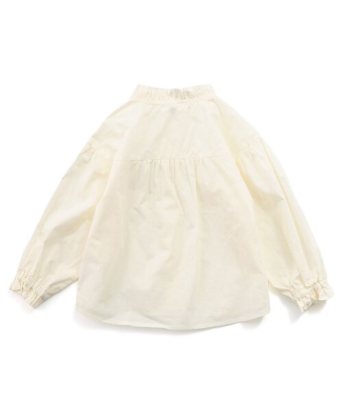 Seraph(セラフ)の「シンプルブラウス(シャツ/ブラウス・キッズ・ベージュ/オフホワイト/サックスブルー・80/90/100/110/120/130/140)」の6枚目の写真