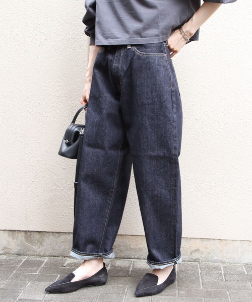 Sanca(サンカ)の「Sanca/サンカ デニム5Pワイドフィット 15.5oz DENIM 5P WIDE FIT(ウィメンズ)(デニムパンツ・レディース・インディゴブルー・0)」の13枚目の写真