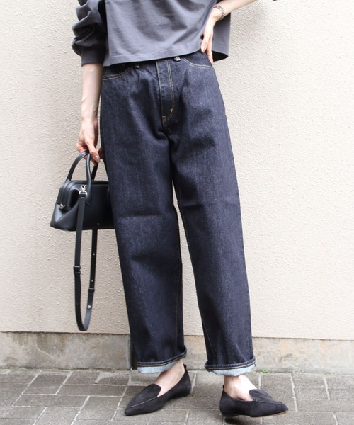 Sanca(サンカ)の「Sanca/サンカ デニム5Pワイドフィット 15.5oz DENIM 5P WIDE FIT(ウィメンズ)(デニムパンツ・レディース・インディゴブルー・0)」の12枚目の写真