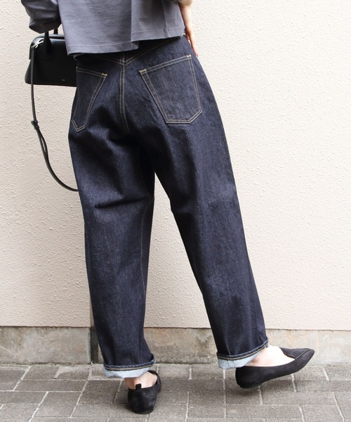 Sanca(サンカ)の「Sanca/サンカ デニム5Pワイドフィット 15.5oz DENIM 5P WIDE FIT(ウィメンズ)(デニムパンツ・レディース・インディゴブルー・0)」の14枚目の写真