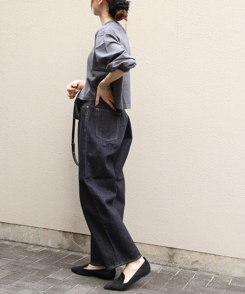 Sanca(サンカ)の「Sanca/サンカ デニム5Pワイドフィット 15.5oz DENIM 5P WIDE FIT(ウィメンズ)(デニムパンツ・レディース・インディゴブルー・0)」の16枚目の写真