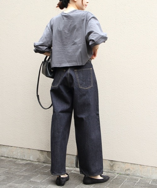 Sanca(サンカ)の「Sanca/サンカ デニム5Pワイドフィット 15.5oz DENIM 5P WIDE FIT(ウィメンズ)(デニムパンツ・レディース・インディゴブルー・0)」の3枚目の写真