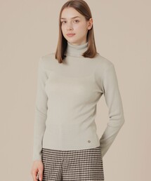 【Precious12月号/婦人画報11月号掲載】クリアーニットタートルネックプルオーバー