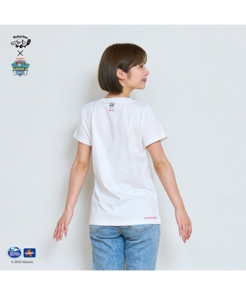 Vehicles(ビークルズ)の「パウパトロール 子供服 グラフィック半袖Tシャツスカイホワイト スカイ(Tシャツ/カットソー・レディース・ホワイト/ブラック・womens free/MEDIUM/LARGE)」の7枚目の写真