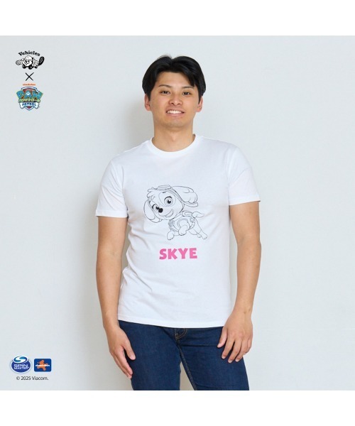 Vehicles(ビークルズ)の「パウパトロール 子供服 グラフィック半袖Tシャツスカイホワイト スカイ(Tシャツ/カットソー・レディース・ホワイト/ブラック・womens free/MEDIUM/LARGE)」の8枚目の写真