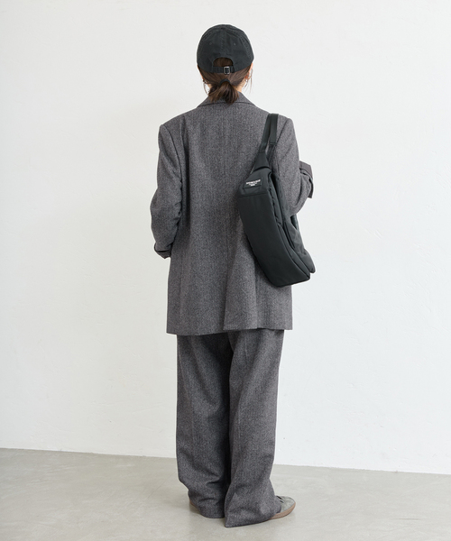 JOURNAL STANDARD(ジャーナルスタンダード)の「MANTECO PEAKED ジャケット(テーラードジャケット・レディース・チャコールグレー/カーキ・FREE)」の5枚目の写真