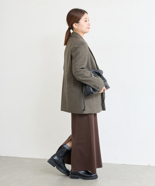 JOURNAL STANDARD(ジャーナルスタンダード)の「MANTECO PEAKED ジャケット(テーラードジャケット・レディース・チャコールグレー/カーキ・FREE)」の12枚目の写真