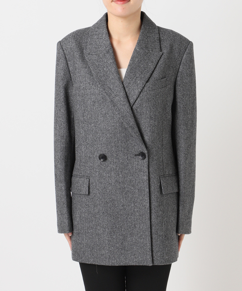 JOURNAL STANDARD(ジャーナルスタンダード)の「MANTECO PEAKED ジャケット(テーラードジャケット・レディース・チャコールグレー/カーキ・FREE)」の16枚目の写真