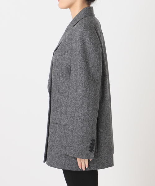 JOURNAL STANDARD(ジャーナルスタンダード)の「MANTECO PEAKED ジャケット(テーラードジャケット・レディース・チャコールグレー/カーキ・FREE)」の17枚目の写真