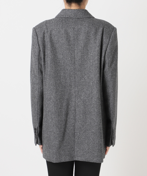 JOURNAL STANDARD(ジャーナルスタンダード)の「MANTECO PEAKED ジャケット(テーラードジャケット・レディース・チャコールグレー/カーキ・FREE)」の18枚目の写真