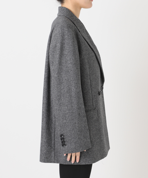 JOURNAL STANDARD(ジャーナルスタンダード)の「MANTECO PEAKED ジャケット(テーラードジャケット・レディース・チャコールグレー/カーキ・FREE)」の19枚目の写真