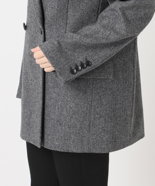 JOURNAL STANDARD(ジャーナルスタンダード)の「MANTECO PEAKED ジャケット(テーラードジャケット・レディース・チャコールグレー/カーキ・FREE)」の22枚目の写真