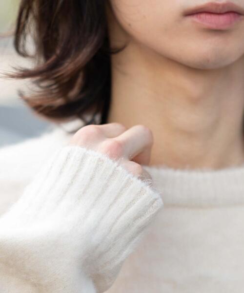 WEGO(ウィゴー)の「WEGO/【25年秋冬新作】ファジーグラフィックプルオーバー(ニット/セーター・メンズ・ネイビー/オレンジ/ワイン/ブラック/オフホワイト/グレー/ホワイト系その他・MEDIUM/LARGE)」の11枚目の写真