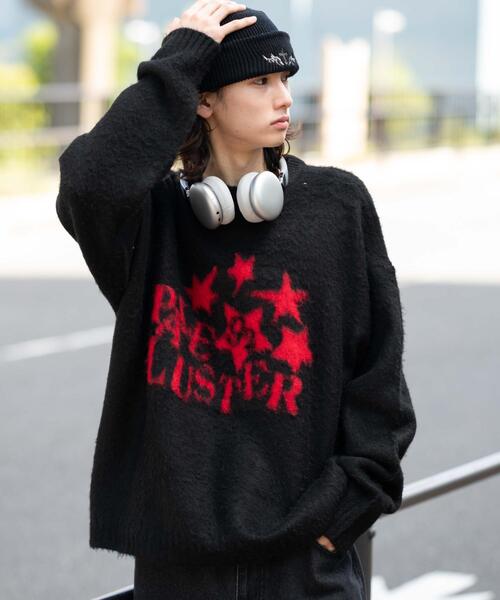 WEGO(ウィゴー)の「WEGO/【25年秋冬新作】ファジーグラフィックプルオーバー(ニット/セーター・メンズ・ネイビー/オレンジ/ワイン/ブラック/オフホワイト/グレー/ホワイト系その他・MEDIUM/LARGE)」の18枚目の写真