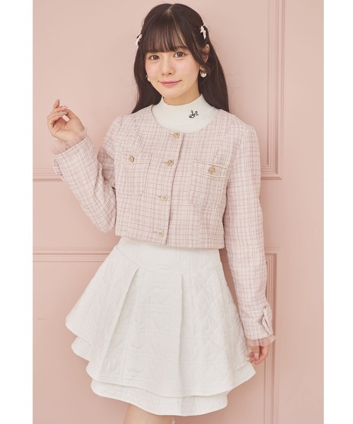 Suyunn(スユン)の「バックレースアップハートダイヤキルティングスカート(スカート・レディース・ホワイト/ピンク・M)」の19枚目の写真