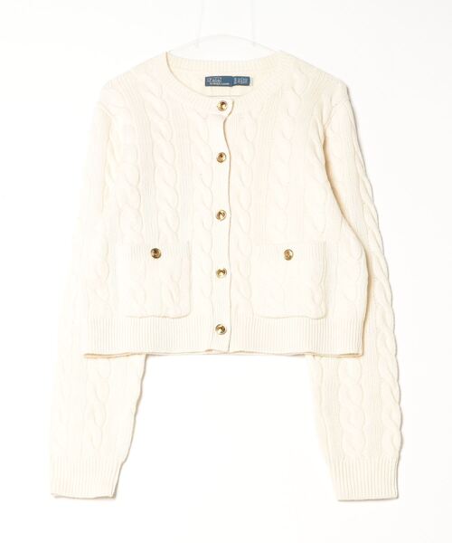 ケーブル ウールカシミヤ カーディガン（カーディガン/ボレロ）｜POLO