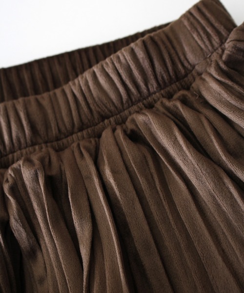 SpRay（スプレイ）の「ベロアプリーツティアードロングスカート（スカート・レディース・ブラウン/ブラック/アイボリー・FREE）」の11枚目の写真