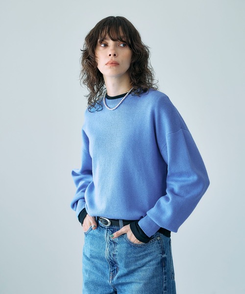 コットンカシミヤニットプルオーバー（ニット/セーター）｜N.O.R.C