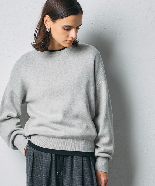 コットンカシミヤニットプルオーバー（ニット/セーター）｜N.O.R.C