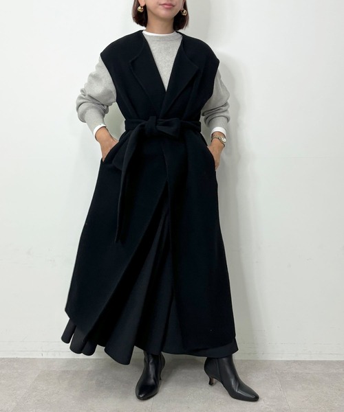 N.O.R.C(ノーク)の「コットンカシミヤニットプルオーバー(ニット/セーター・レディース・ブルー/ブラック/ライトグレー/レッド/ピンク・フリー)」の8枚目の写真