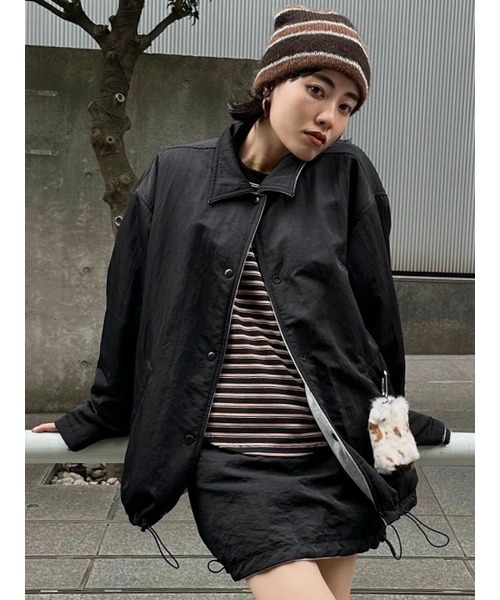 セール】FRENCH TERRY REVERSIBLE COACH JACKET（ナイロンジャケット