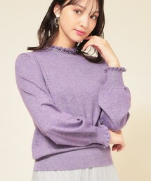 Sunauna（スーナウーナ）の「【SS～Lサイズ展開／6色展開】パール調ニット（ニット/セーター）」