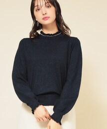 Sunauna（スーナウーナ）の「【SS～Lサイズ展開／6色展開】パール調ニット（ニット/セーター）」