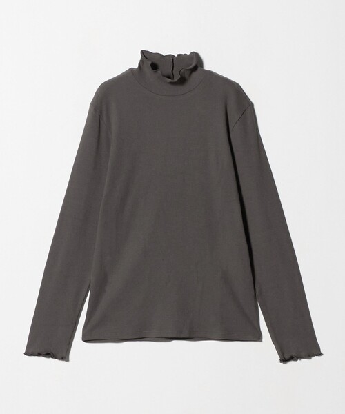 A DAY IN THE LIFE UNITED ARROWS(アデイインザライフユナイテッドアローズ)の「リブメロー ハイネックカットソー <A DAY IN THE LIFE>(Tシャツ/カットソー・レディース・オフホワイト/ナチュラル/ピンク/ブラック/モカ/その他1・FREE)」の3枚目の写真