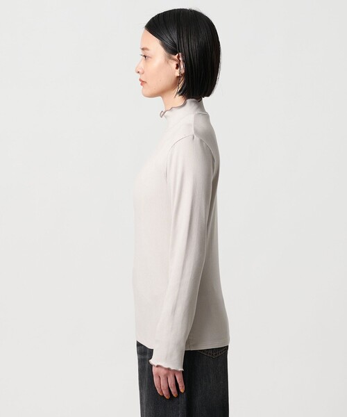 A DAY IN THE LIFE UNITED ARROWS(アデイインザライフユナイテッドアローズ)の「リブメロー ハイネックカットソー <A DAY IN THE LIFE>(Tシャツ/カットソー・レディース・オフホワイト/ナチュラル/ピンク/ブラック/モカ/その他1・FREE)」の11枚目の写真