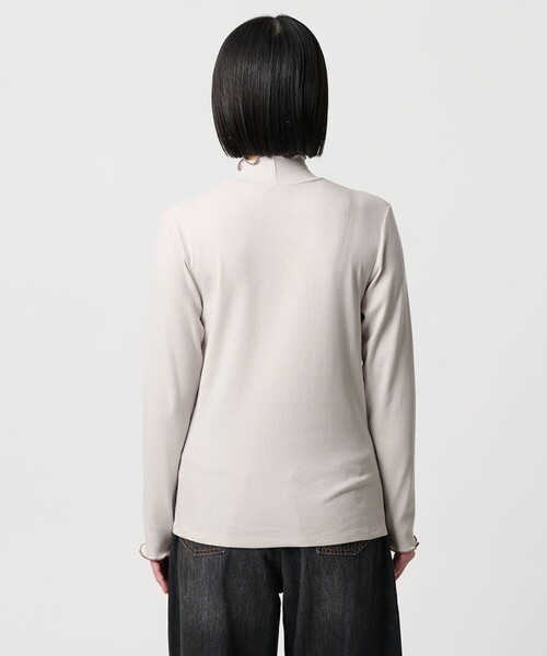 A DAY IN THE LIFE UNITED ARROWS(アデイインザライフユナイテッドアローズ)の「リブメロー ハイネックカットソー <A DAY IN THE LIFE>(Tシャツ/カットソー・レディース・オフホワイト/ナチュラル/ピンク/ブラック/モカ/その他1・FREE)」の12枚目の写真