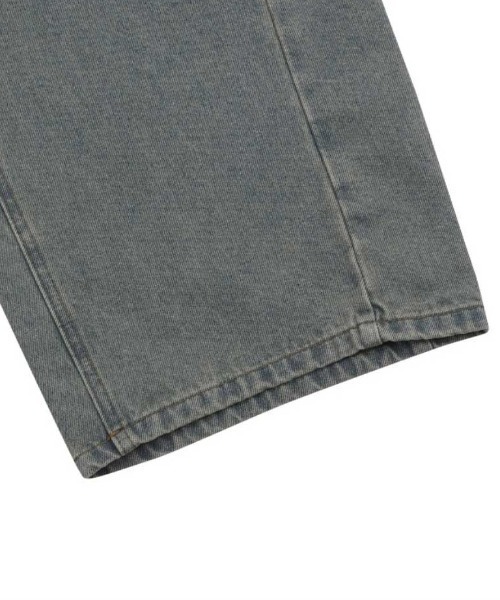 MUCENT(ムセント)の「A'GEM/9 × .kom 『MUCENT/ムーセント』 PENTA SIDE PINTUCK DENIM PANTS UNISEX/サイドピンタックデニムパンツ(デニムパンツ・レディース・ブラック/ブルー・S/M)」の9枚目の写真