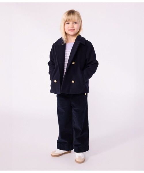 PETIT BATEAU（プチバトー）の「Ｐコート（ダウンジャケット/コート・キッズ・ネイビー・6YEAR/8YEAR/10YEAR/12YEAR）」の2枚目の写真