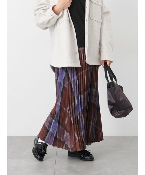 Lugnoncure（ルノンキュール）の「【選べる着丈】アソートプリーツスカート（スカート・レディース・ブラック/オフホワイト/ブラウン/ベージュ・ﾌﾘｰ(M)/ﾌﾘｰ(L)）」の4枚目の写真