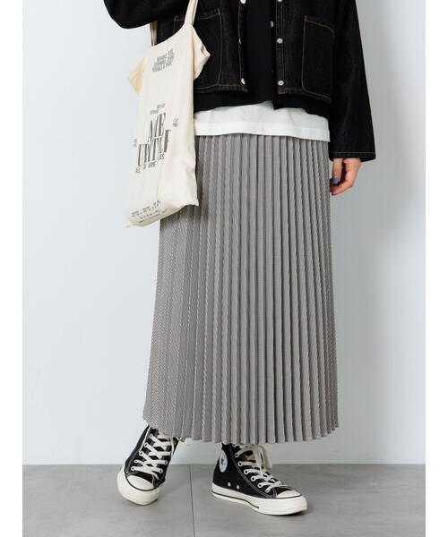 Lugnoncure（ルノンキュール）の「【選べる着丈】アソートプリーツスカート（スカート・レディース・ブラック/オフホワイト/ブラウン/ベージュ・ﾌﾘｰ(M)/ﾌﾘｰ(L)）」の2枚目の写真