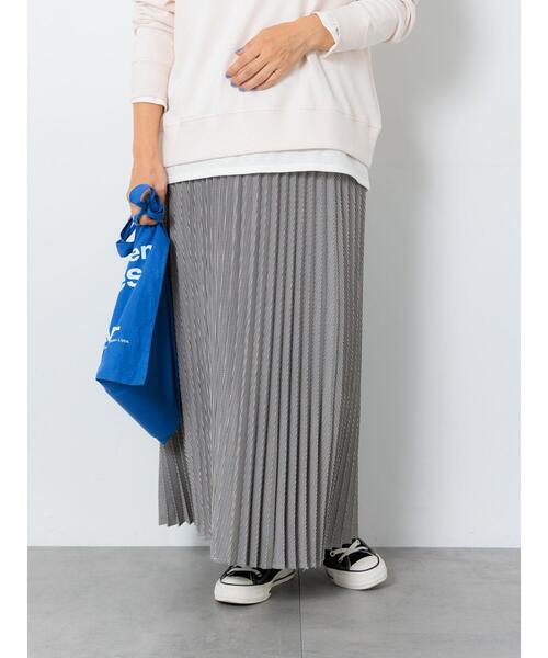 Lugnoncure（ルノンキュール）の「【選べる着丈】アソートプリーツスカート（スカート・レディース・ブラック/オフホワイト/ブラウン/ベージュ・ﾌﾘｰ(M)/ﾌﾘｰ(L)）」の6枚目の写真