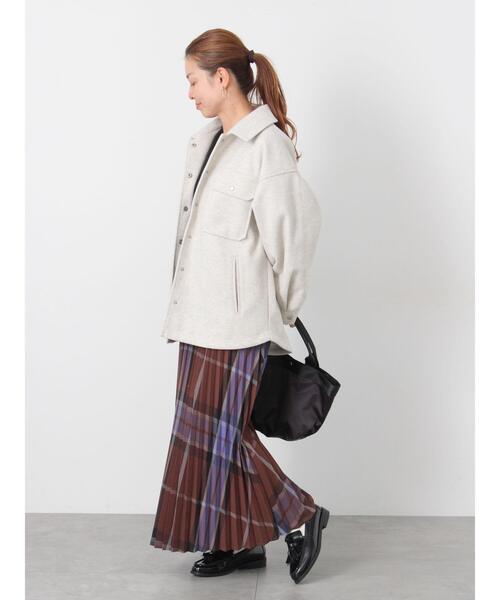 Lugnoncure（ルノンキュール）の「【選べる着丈】アソートプリーツスカート（スカート・レディース・ブラック/オフホワイト/ブラウン/ベージュ・ﾌﾘｰ(M)/ﾌﾘｰ(L)）」の9枚目の写真