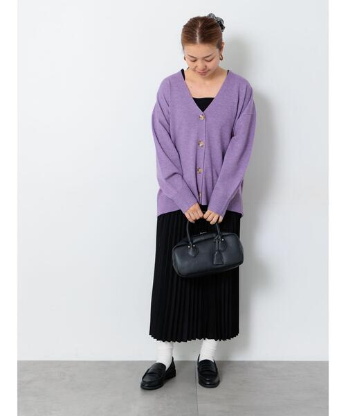 Lugnoncure（ルノンキュール）の「【選べる着丈】アソートプリーツスカート（スカート・レディース・ブラック/オフホワイト/ブラウン/ベージュ・ﾌﾘｰ(M)/ﾌﾘｰ(L)）」の11枚目の写真