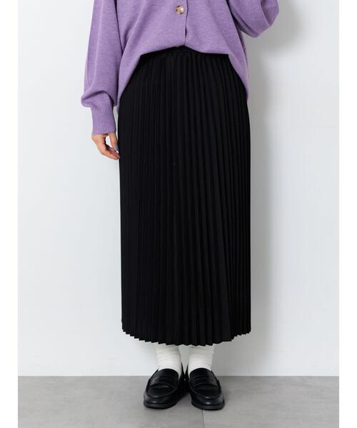 Lugnoncure（ルノンキュール）の「【選べる着丈】アソートプリーツスカート（スカート・レディース・ブラック/オフホワイト/ブラウン/ベージュ・ﾌﾘｰ(M)/ﾌﾘｰ(L)）」の13枚目の写真