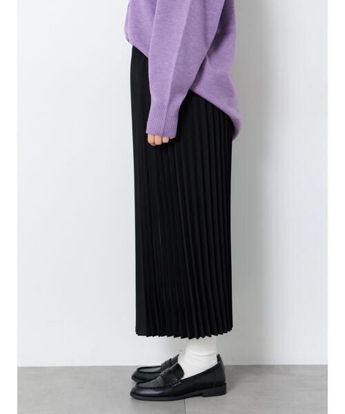 Lugnoncure（ルノンキュール）の「【選べる着丈】アソートプリーツスカート（スカート・レディース・ブラック/オフホワイト/ブラウン/ベージュ・ﾌﾘｰ(M)/ﾌﾘｰ(L)）」の15枚目の写真