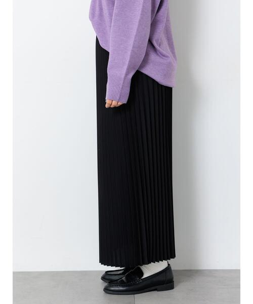 Lugnoncure（ルノンキュール）の「【選べる着丈】アソートプリーツスカート（スカート・レディース・ブラック/オフホワイト/ブラウン/ベージュ・ﾌﾘｰ(M)/ﾌﾘｰ(L)）」の18枚目の写真