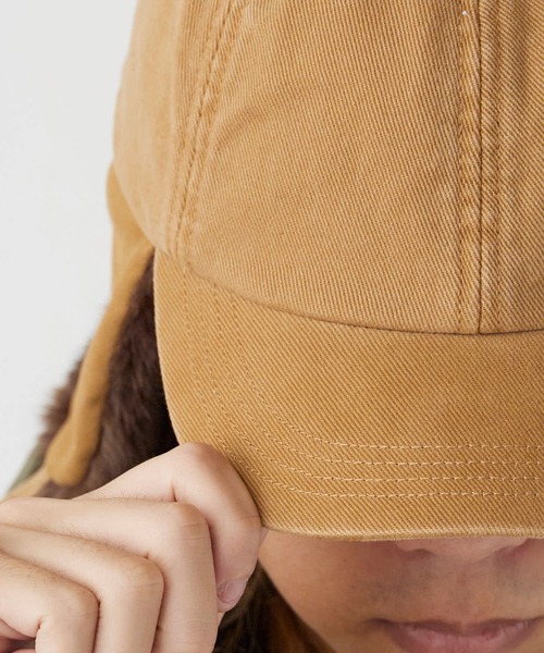 milsa（ミルサ）の「milsa/ミルサ ピグメント加工 イヤーフラップ 6パネルキャップ（キャップ・メンズ・グレー/ブラック/ブラウン/ベージュ・M/57.5cm）」の11枚目の写真